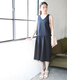 A part by | 【人気の3WAYセットアップ】Ｖネックノースリーブ＊ガウチョセットアップ(パンツ)