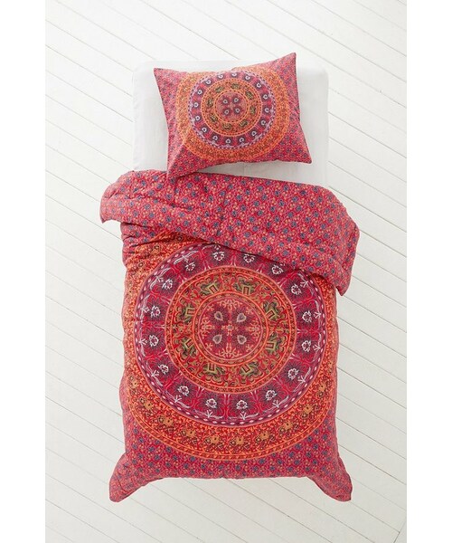 Magical Thinking Red Medallion Comforter
