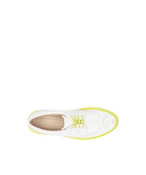 ECCO(エコー)の「ECCO 'Tour' Hybrid Wingtip Golf Shoe (Women)(スニーカー・レディース・White/ Sulfer・9-9.5US / 40EU)」の2枚目の写真