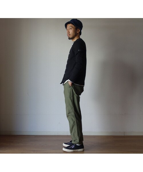 SAINT JAMES（セントジェームス）の「【ラスト1枚！】SAINTJAMES セントジェームス V-NECK COTTON CARDIGAN Vネックコットンカーディガン NOIR ブラック【正規取り扱い品】（カーディガン/ボレロ・メンズ・その他）」の6枚目の写真