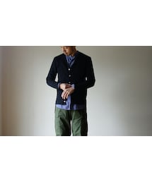 SAINT JAMES | 【ラスト1枚！】SAINTJAMES セントジェームス V-NECK COTTON CARDIGAN Vネックコットンカーディガン NOIR ブラック【正規取り扱い品】(カーディガン/ボレロ)