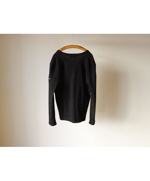 SAINT JAMES（セントジェームス）の「【ラスト1枚！】SAINTJAMES セントジェームス V-NECK COTTON CARDIGAN Vネックコットンカーディガン NOIR ブラック【正規取り扱い品】（カーディガン/ボレロ・メンズ・その他）」の12枚目の写真