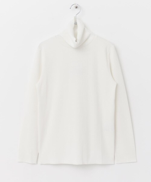 URBAN RESEARCH DOORS(アーバンリサーチドアーズ)の「『UR TECH』テレコタートルネックTシャツ(トップス・レディース・BLACK/OFF WHITE・M)」の2枚目の写真