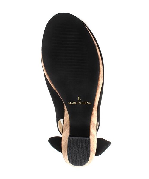 mysty woman（ミスティウーマン）の「コルクソールバックリボンパンプス（シューズ・レディース・アイボリー/レッド系/イエロー/ブラック・M/L）」の13枚目の写真