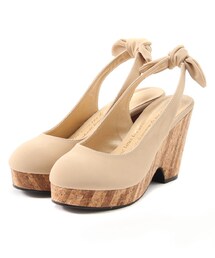 mysty woman | コルクソールバックリボンパンプス(シューズ)