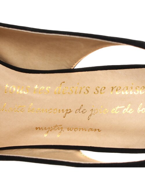 mysty woman（ミスティウーマン）の「コルクソールバックリボンパンプス（シューズ・レディース・アイボリー/レッド系/イエロー/ブラック・M/L）」の12枚目の写真