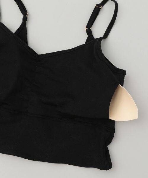 A part by（アパートバイ）の「cohan(コハン)スマイルコットンブラキャミ_カップ付き（アンダーウェア・レディース・ブラック 09/ダークブラウン 57・F）」の20枚目の写真
