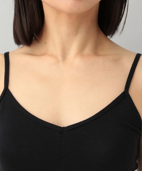 A part by（アパートバイ）の「cohan(コハン)スマイルコットンブラキャミ_カップ付き（アンダーウェア・レディース・ブラック 09/ダークブラウン 57・F）」の14枚目の写真