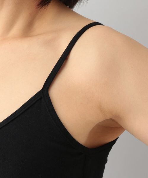 A part by（アパートバイ）の「cohan(コハン)スマイルコットンブラキャミ_カップ付き（アンダーウェア・レディース・ブラック 09/ダークブラウン 57・F）」の15枚目の写真