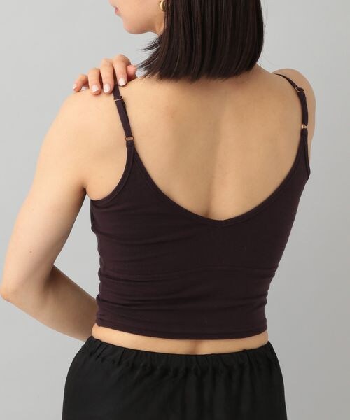A part by（アパートバイ）の「cohan(コハン)スマイルコットンブラキャミ_カップ付き（アンダーウェア・レディース・ブラック 09/ダークブラウン 57・F）」の9枚目の写真