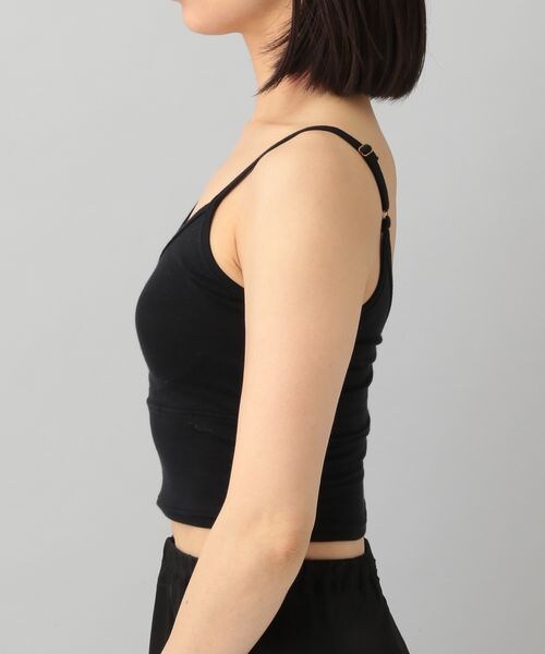 A part by（アパートバイ）の「cohan(コハン)スマイルコットンブラキャミ_カップ付き（アンダーウェア・レディース・ブラック 09/ダークブラウン 57・F）」の12枚目の写真