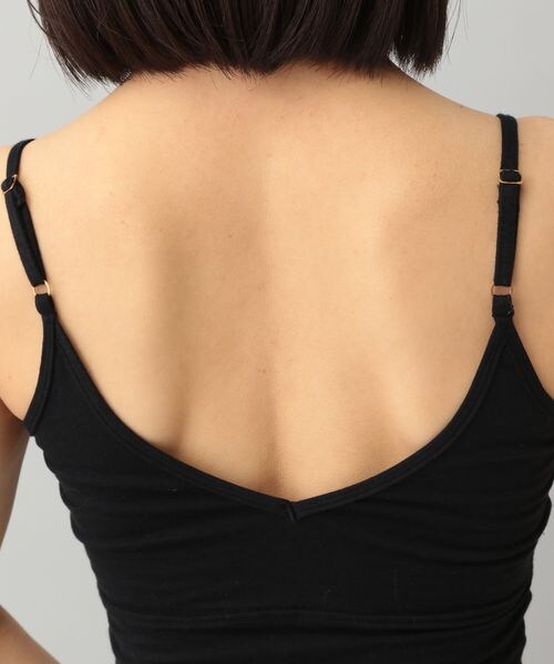 A part by（アパートバイ）の「cohan(コハン)スマイルコットンブラキャミ_カップ付き（アンダーウェア・レディース・ブラック 09/ダークブラウン 57・F）」の17枚目の写真