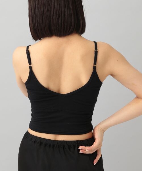 A part by（アパートバイ）の「cohan(コハン)スマイルコットンブラキャミ_カップ付き（アンダーウェア・レディース・ブラック 09/ダークブラウン 57・F）」の5枚目の写真
