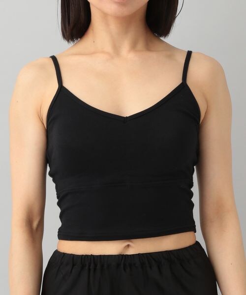 A part by（アパートバイ）の「cohan(コハン)スマイルコットンブラキャミ_カップ付き（アンダーウェア・レディース・ブラック 09/ダークブラウン 57・F）」の11枚目の写真