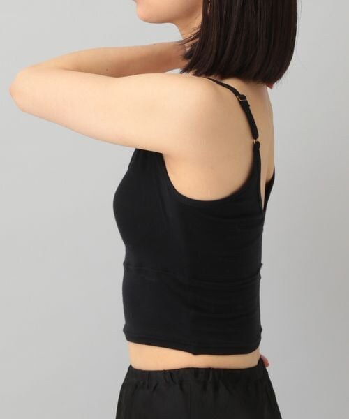 A part by（アパートバイ）の「cohan(コハン)スマイルコットンブラキャミ_カップ付き（アンダーウェア・レディース・ブラック 09/ダークブラウン 57・F）」の6枚目の写真