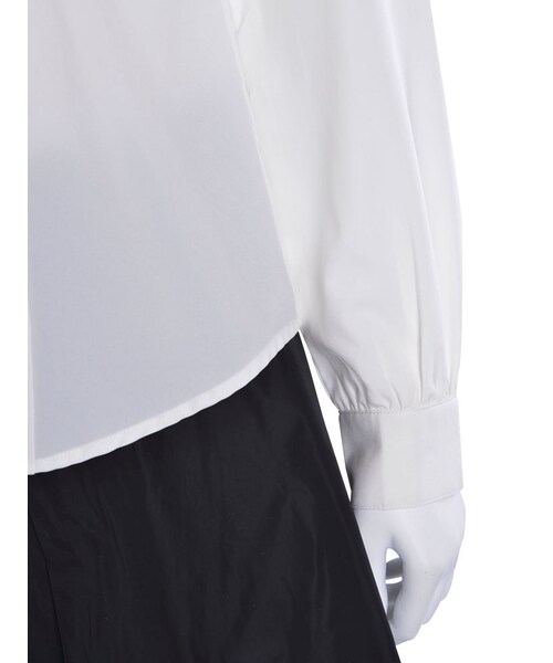 EATME（イートミー）の「グログランリボン付スタンドブラウス（トップス・レディース・アイボリー/ライトグレー/ブラック）」の14枚目の写真