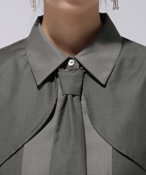 【HARE】ネクタイデザインワンピース・ブラック HARE】ネクタイデザインワンピース・ブラック