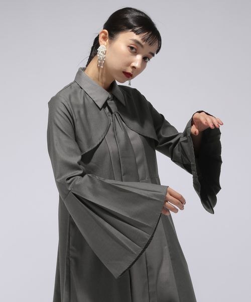 【HARE】ネクタイデザインワンピース・ブラック HARE（ハレ）の「ネクタイデザインワンピース（）」 - WEAR