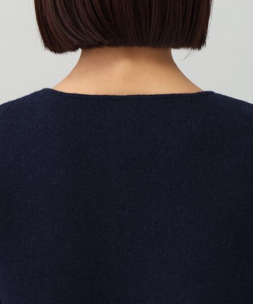 A part by（アパートバイ）の「カシミヤコンパクトニットカーディガン/WEB先行予約（トップス・レディース・チャコールグレー 18/ネイビー 88・F）」の18枚目の写真
