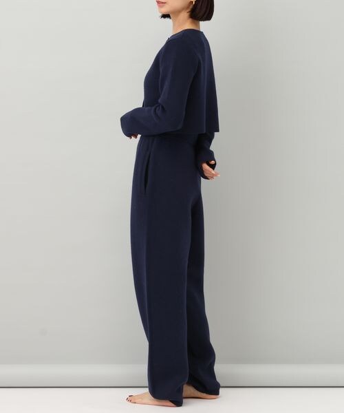 A part by（アパートバイ）の「カシミヤコンパクトニットカーディガン/WEB先行予約（トップス・レディース・チャコールグレー 18/ネイビー 88・F）」の10枚目の写真