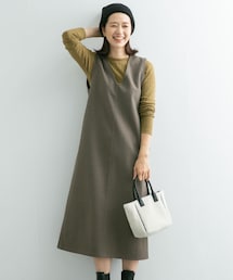 URBAN RESEARCH DOORS（アーバンリサーチドアーズ）の「add fabrics ジャンパースカート（ワンピース/ドレス）」