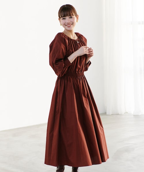 赤川英　パンツスーツ　ブラウン　リボンタイ　ウエストリボン　日本製 赤川英 パンツスーツ ブラウン リボンタイ ウエストリボン 日本製