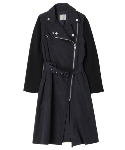 jouetie(ジュエティ)の「ライダーストレンチCT(ジャケット/アウター・レディース・ネイビー/ベージュ・M)」の2枚目の写真