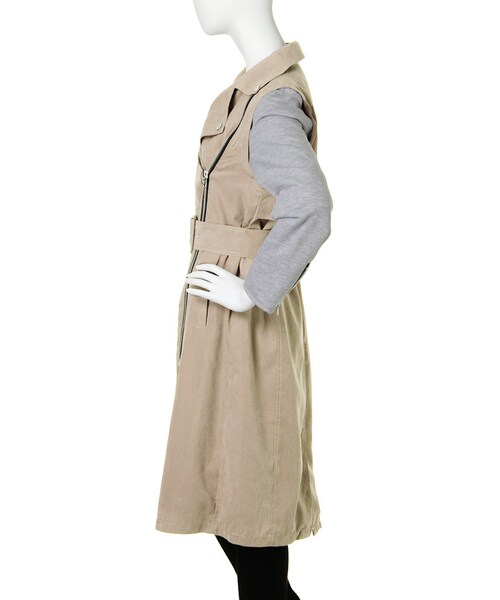 jouetie(ジュエティ)の「ライダーストレンチCT(ジャケット/アウター・レディース・ネイビー/ベージュ・M)」の5枚目の写真