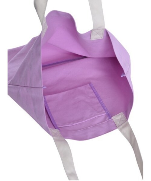 merry jenny（メリージェニー）の「【merryjenny】キャンバスA3ロゴトート（バッグ・レディース・オフホワイト/ブラック/ピンク/ブルー/ラベンダー・F）」の11枚目の写真