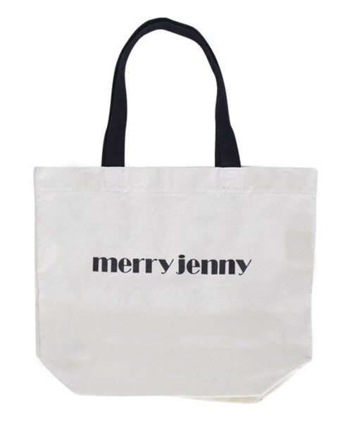 merry jenny（メリージェニー）の「【merryjenny】キャンバスA3ロゴトート（バッグ・レディース・オフホワイト/ブラック/ピンク/ブルー/ラベンダー・F）」の6枚目の写真