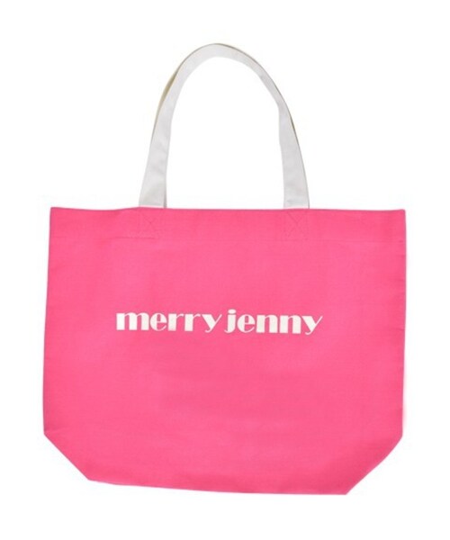 merry jenny（メリージェニー）の「【merryjenny】キャンバスA3ロゴトート（バッグ・レディース・オフホワイト/ブラック/ピンク/ブルー/ラベンダー・F）」の5枚目の写真