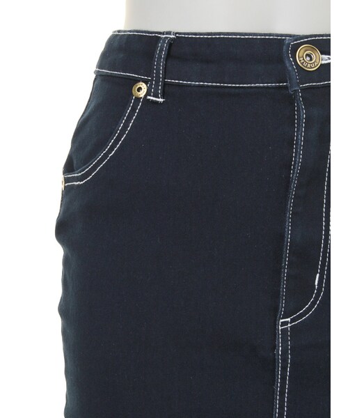 MURUA（ムルーア）の「【CASUAL】バックスリットデニムスカート（スカート・レディース・ブルー/インディゴ・1/2）」の6枚目の写真