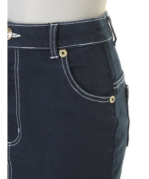 MURUA（ムルーア）の「【CASUAL】バックスリットデニムスカート（スカート・レディース・ブルー/インディゴ・1/2）」の7枚目の写真