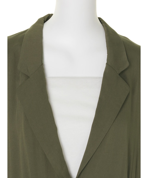 MURUA（ムルーア）の「【MODE】コードライトロングコート（ジャケット/アウター・レディース・ホワイト/ブラック/ベージュ/カーキ・F）」の10枚目の写真