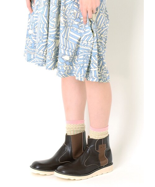 Ne-net（ネネット）の「<先行予約> こけしサイドゴア（その他・レディース・dark brown/black・01/02/03）」の8枚目の写真