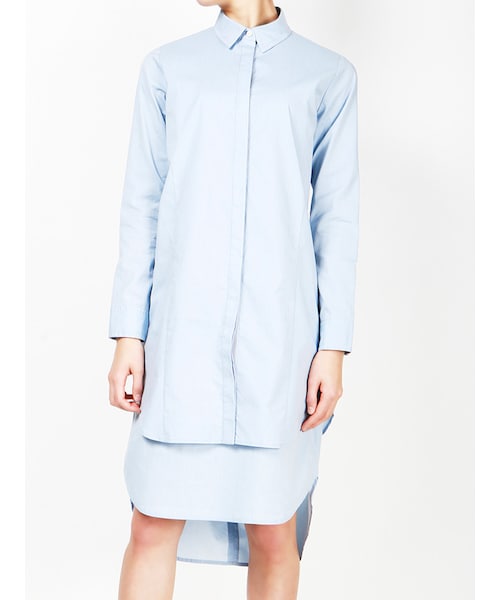 THE DAYZ TOKYO（ザデイズトーキョー）の「タイプライターシャツワンピース（ワンピース/ドレス・レディース・ホワイト/ブルー・36/36(インナー)/38/38(インナー)）」の7枚目の写真