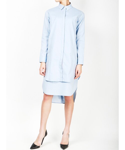 THE DAYZ TOKYO（ザデイズトーキョー）の「タイプライターシャツワンピース（ワンピース/ドレス・レディース・ホワイト/ブルー・36/36(インナー)/38/38(インナー)）」の6枚目の写真