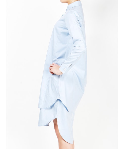 THE DAYZ TOKYO（ザデイズトーキョー）の「タイプライターシャツワンピース（ワンピース/ドレス・レディース・ホワイト/ブルー・36/36(インナー)/38/38(インナー)）」の8枚目の写真