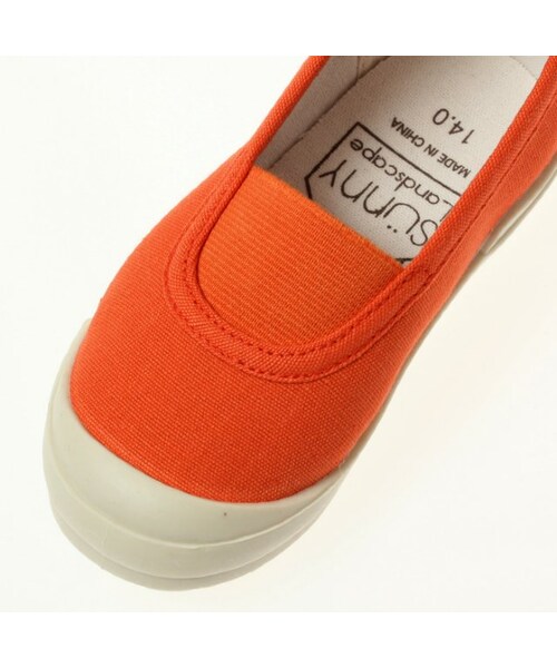 apres les cours（アプレレクール）の「【P7】デイリーユーススリッポン（シューズ・キッズ・ブラック/ブルー/ミント/ネイビーブルー/ピンク/レッド/サーモンピンク/イエロー・14/15/16/17/18/19）」の17枚目の写真