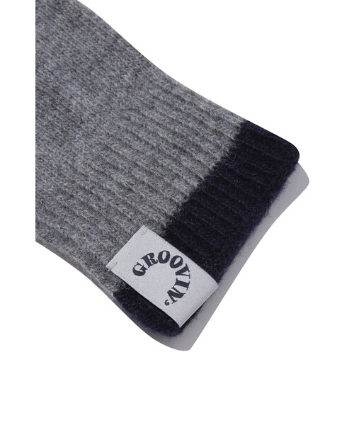 customellow（カスタムメロウ）の「season motif knit glove（アクセサリー・GREEN/GREY・XXX）」の4枚目の写真