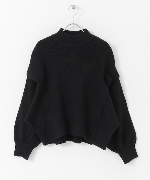 SENSE OF PLACE by URBAN RESEARCH（センスオブプレイスバイアーバンリサーチ）の「ストレッチショルダータックセーター（トップス・レディース・ORANGE/OFF WHITE/BLACK/GRAY・one）」の18枚目の写真