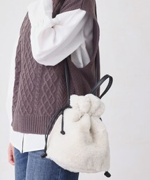 Chez toi | ファー巾着ショルダーBAG(バッグ)