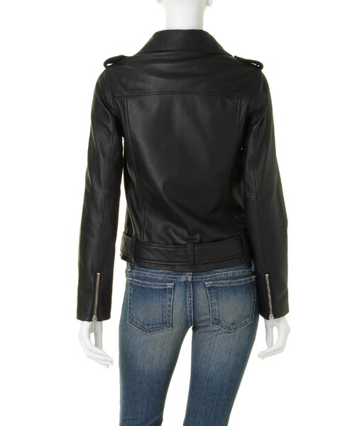 Ungrid（アングリッド）の「≪Sweet,non-no 掲載≫【Casual】ゴートレザーライダースジャケット（ジャケット/アウター・レディース・ブラック/ネイビー/キャメル・S/M）」の10枚目の写真