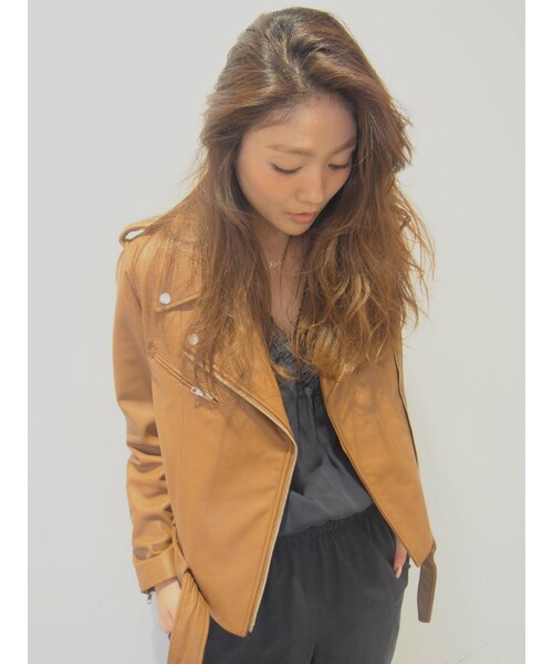 Ungrid（アングリッド）の「≪Sweet,non-no 掲載≫【Casual】ゴートレザーライダースジャケット（ジャケット/アウター・レディース・ブラック/ネイビー/キャメル・S/M）」の4枚目の写真