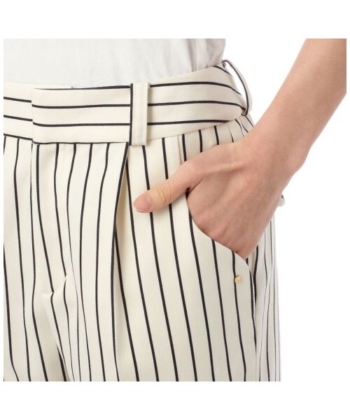 MINIMUM（ミニマム）の「ストライプショートパンツ（ショートパンツ・レディース・ホワイト・M）」の4枚目の写真