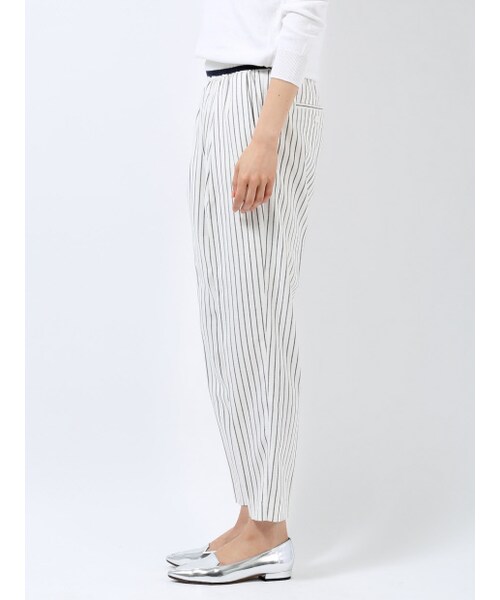 MYSELF ABAHOUSE(マイセルフアバハウス)の「ギャザーパンツ(パンツ・レディース・ホワイト/オフホワイト・F)」の4枚目の写真