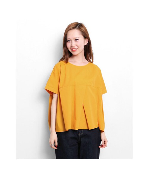 KBF（ケイビーエフ）の「ランダムタックプルオーバー（トップス・レディース・WHITE/SAX/YELLOW/NAVY・one）」の20枚目の写真