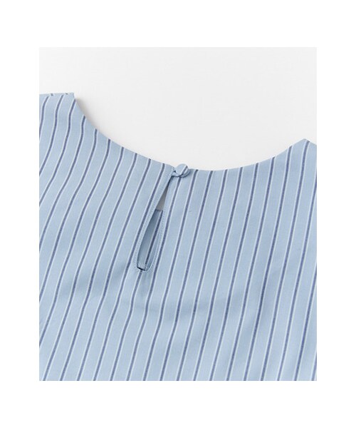 KBF(ケイビーエフ)の「ストライプ肩タックプルオーバー(トップス・レディース・BEIGE/WHITE/BLUE・one)」の14枚目の写真