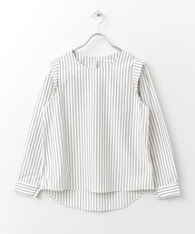 KBF | ストライプ肩タックプルオーバー(トップス)