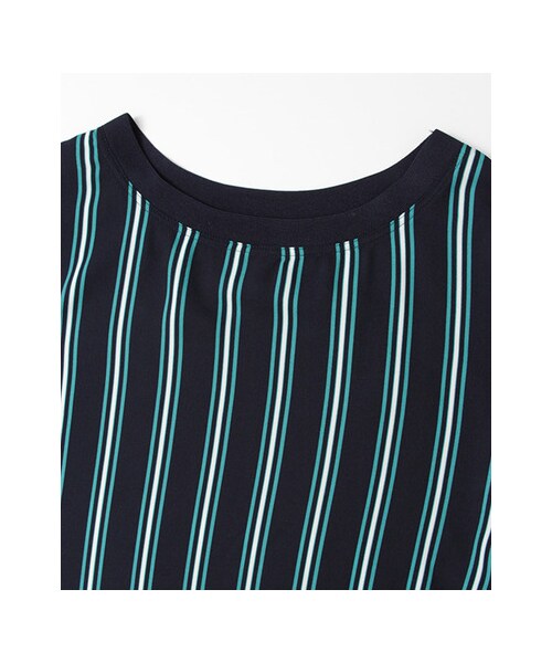 URBAN RESEARCH（アーバンリサーチ）の「レジメンストライプブラウス（トップス・レディース・OFF×YEL/NVY×GRN・FREE）」の10枚目の写真